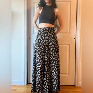 Reformation Leopard Maxi Skirt